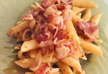Photo of Паста с томатным соусом и беконом