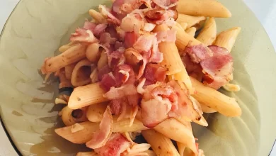 Photo of Паста с томатным соусом и беконом