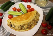 Photo of Омлет с шампиньонами и сыром