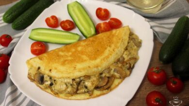 Photo of Омлет с шампиньонами и сыром