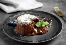 Photo of Шоколадный фондан с малиной: шаги приготовления