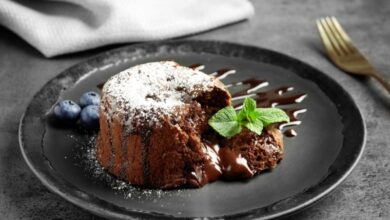 Photo of Шоколадный фондан с малиной: шаги приготовления